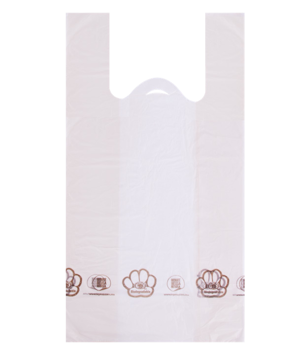Bio High-Density Polysilk T-Shirt Bag 11.8 x 23.6 in, 0.5 mil (3,625/Case)