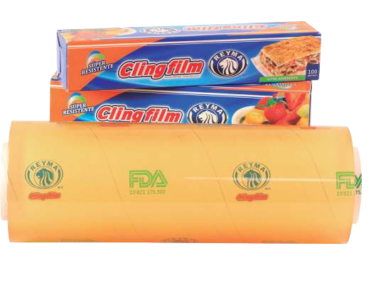 PVC Cling Film Roll 11.8 in x 328 ft, 0.39 mil (25 Rolls/Case)