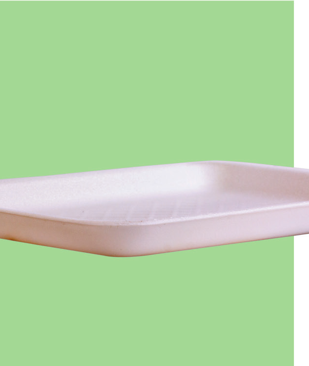 Bio Foam Tray No. 007 (4S), 9.2 x 7.2 in (500/Case)