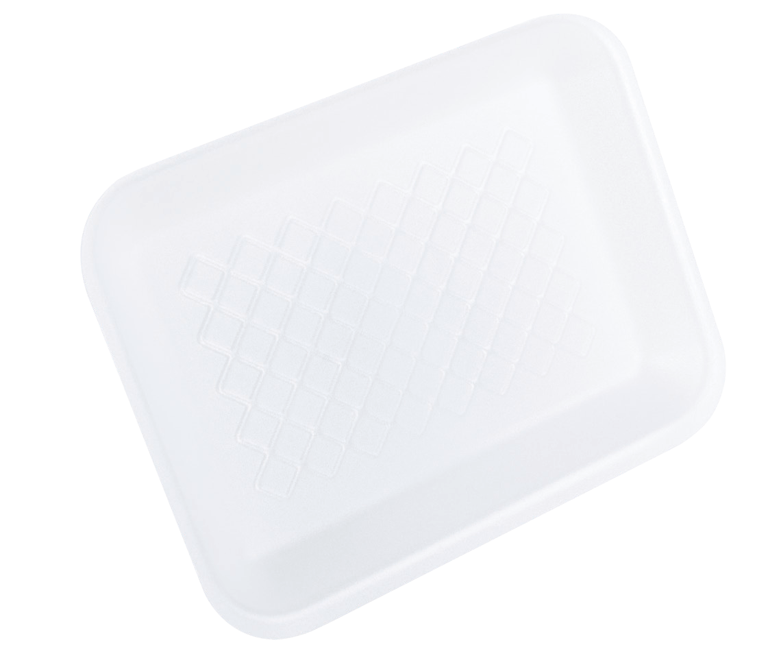 Mariel Foam Tray No. 855, 8.4 x 6.3 in (500/Case)