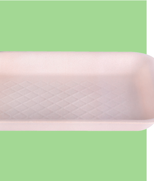 Bio Mariel Foam Tray No. 855, 8.4 x 6.3 in (500/Case)