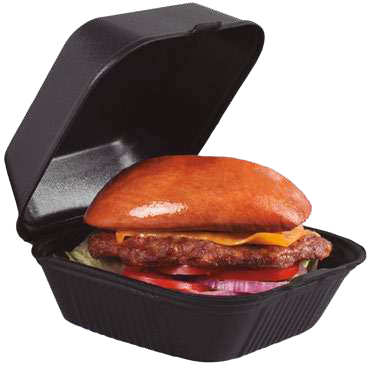 Foam Hinged Hamburger Container 6 x 6 in (500/Case)
