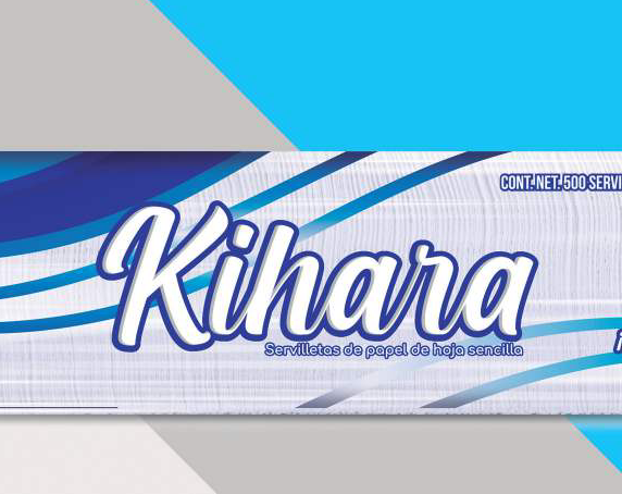 Kihara Traditional Paper Napkins, 500-Ct Packs (12 Packs/Case)