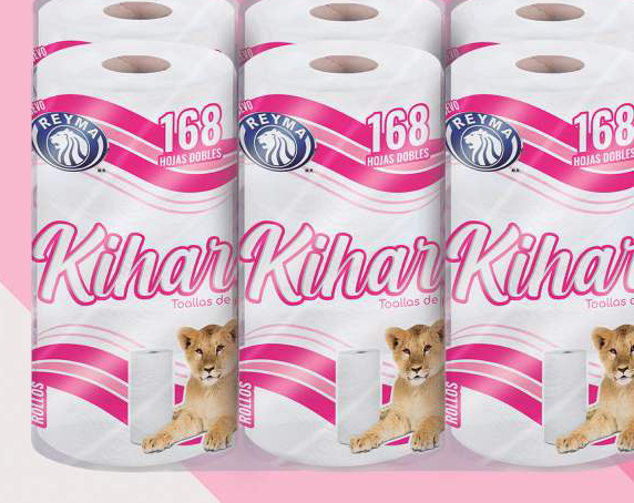 Kihara Kitchen Paper Towel Rolls, 168 Sheets/Roll (24 Rolls/Case)