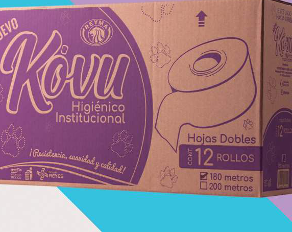 Kóvu Institutional Toilet Paper Roll 180 m (591 ft) (12 Rolls/Case)