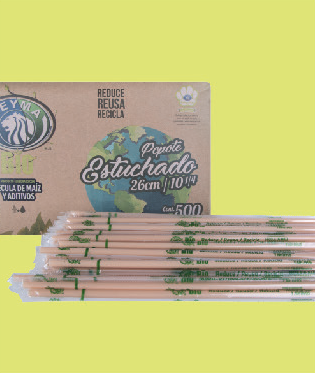 Bio Wrapped Straw 10.2 in, 500-Ct Boxes (2,000/Case)