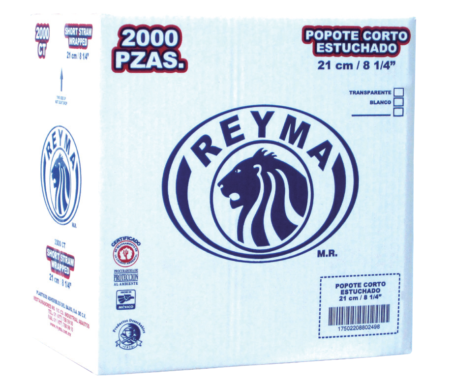 Wrapped Straw 8.3 in, Natural, Bulk Box (2,000/Case)