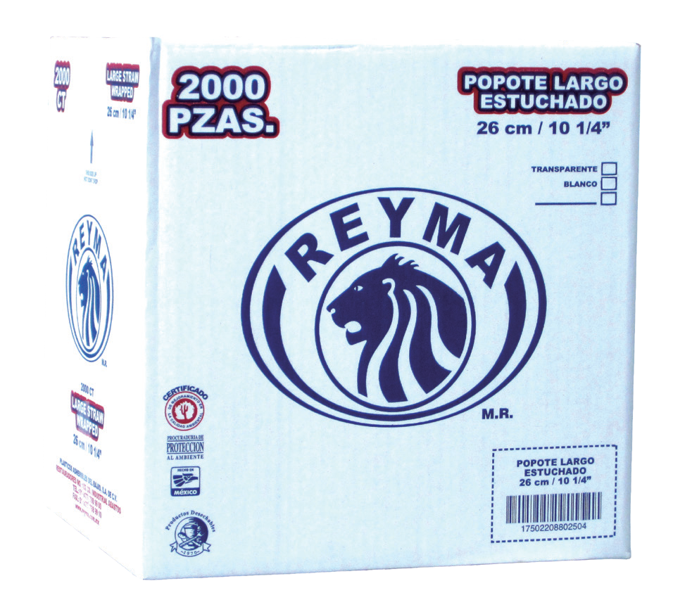 Wrapped Straw 10.2 in, Natural, Bulk Box (2,000/Case)