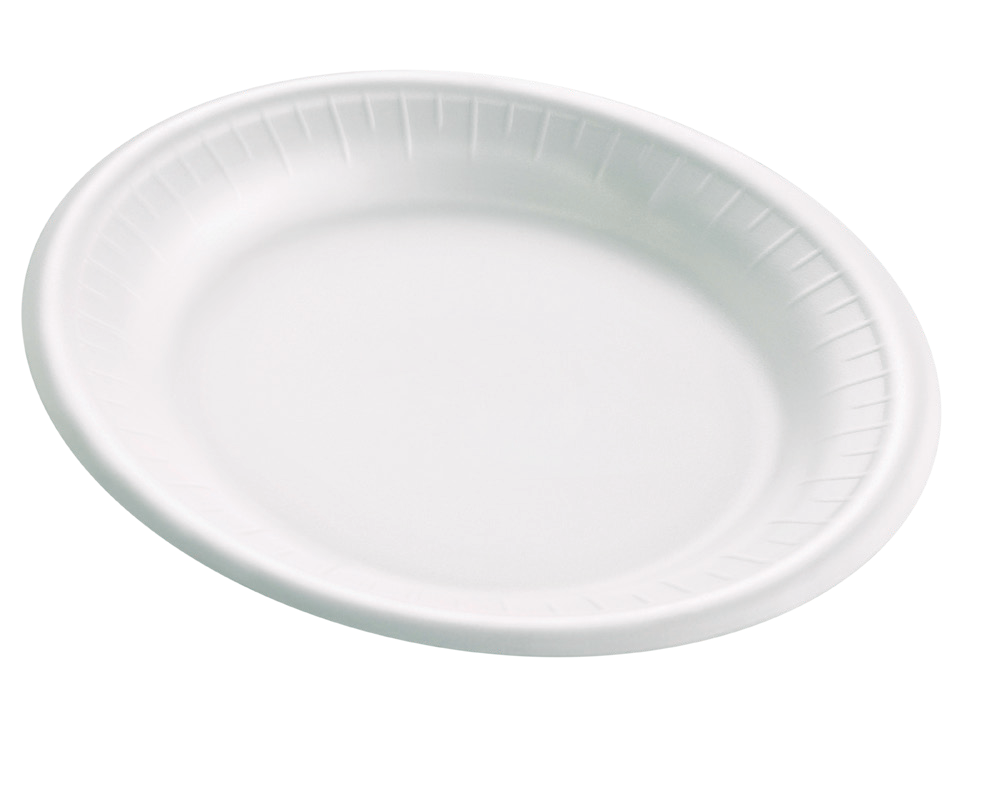 Foam Plate 8 in, 1-Compartment (500/Case)
