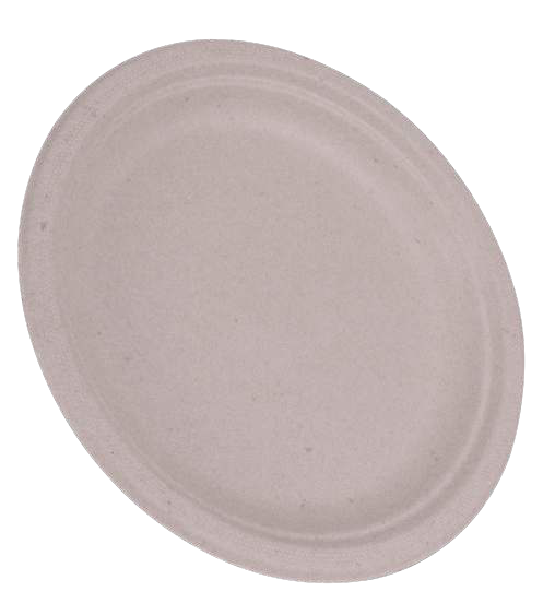Compostable Plate 8.9 in, 1-Compartment (400/Case)