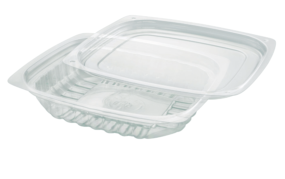 Clear PS Hinged Deli Container 7.6 oz (250/Case)