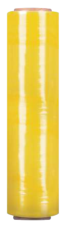 Hand Stretch Film 18 in x 1,200 ft, 60 Gauge, Yellow (4 Rolls/Case)