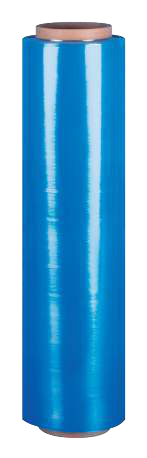 Hand Stretch Film 18 in x 1,200 ft, 60 Gauge, Blue (4 Rolls/Case)