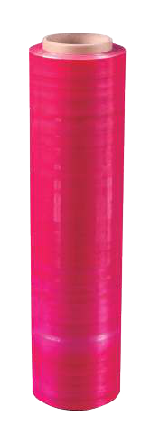 Hand Stretch Film 18 in x 1,200 ft, 60 Gauge, Red (4 Rolls/Case)
