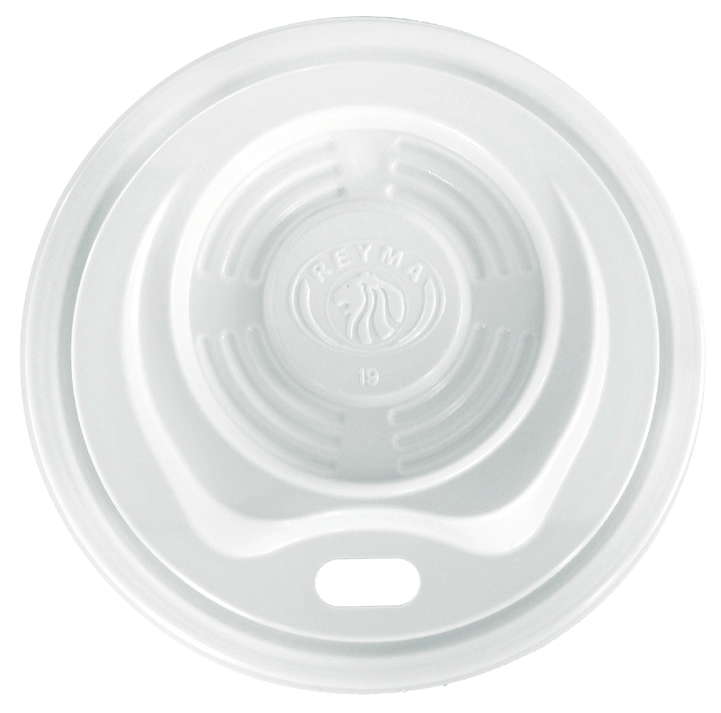 PP Lid for 10 oz Foam Cups, White (1,000/Case)