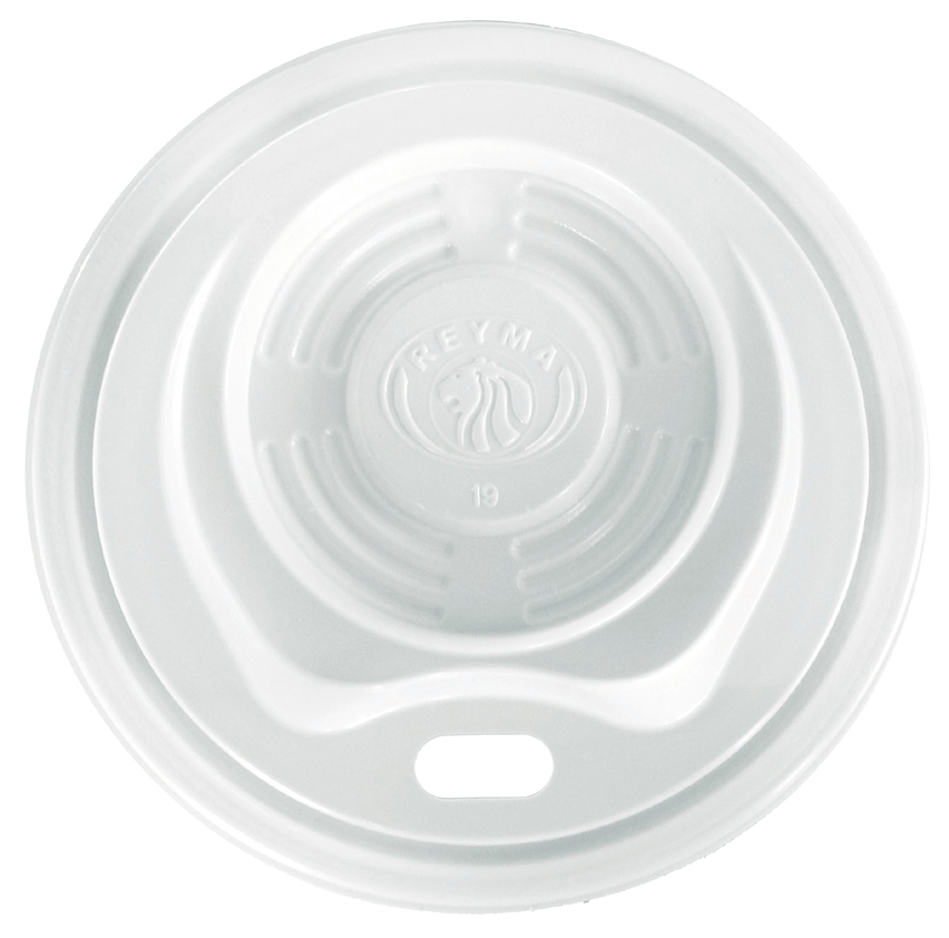 PP Lid for 12 oz Foam Cups, White (1,000/Case)