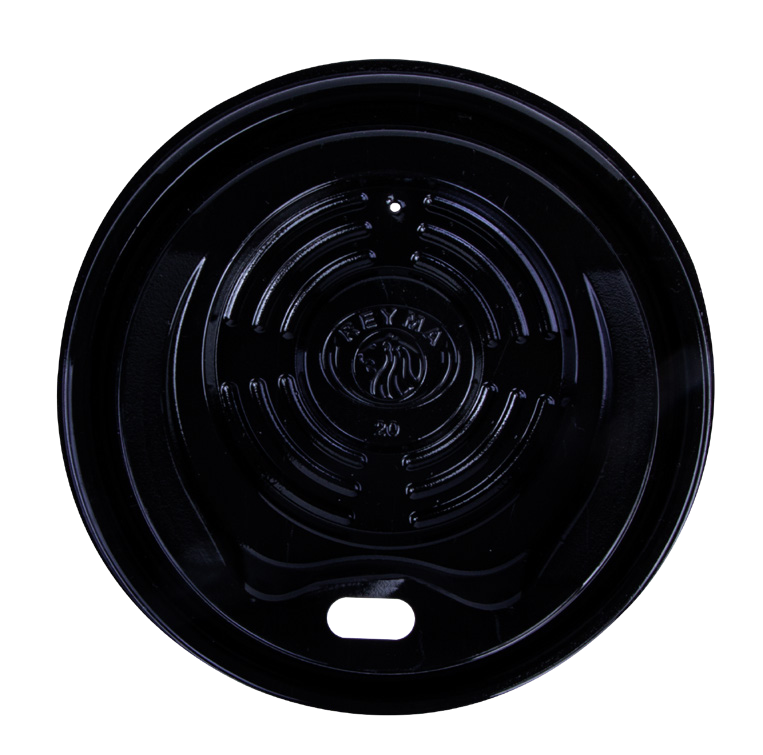 PP Lid for 10 oz Foam Cups, Black (1,000/Case)