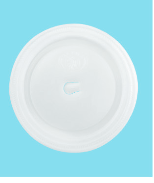 Bio PP Flat Lids for 32 oz EU Cups & 32 oz Deli Containers (500/Case)