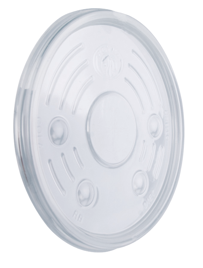 Flat Lid for 10 oz Foam Cups, Straw Slot (1,000/Case)