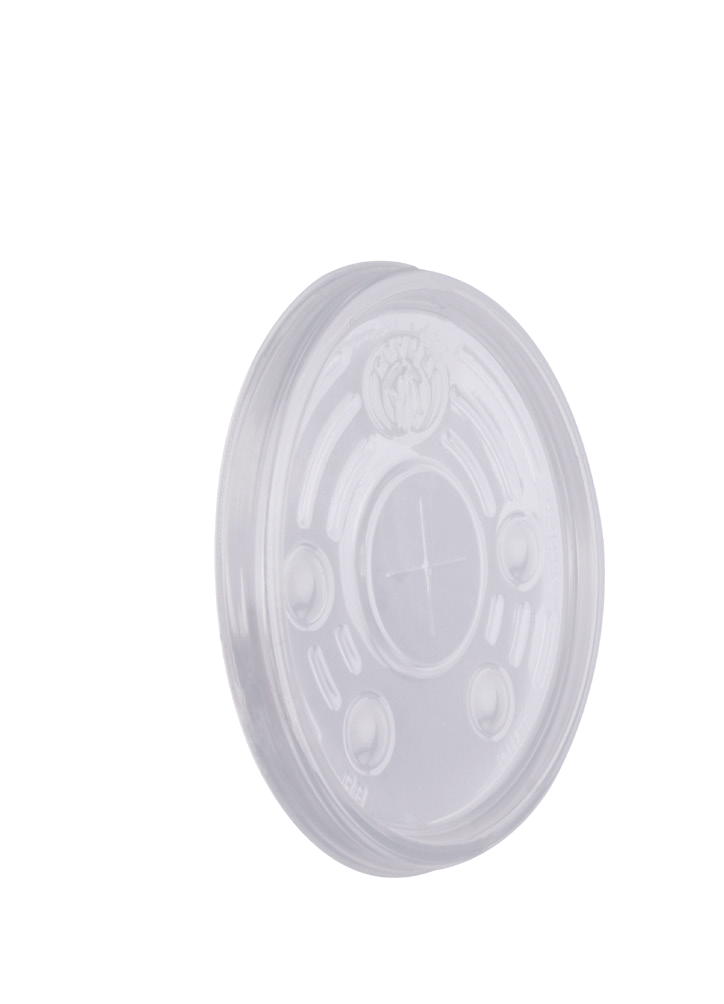 Flat Lid for 4 oz Squat & 6 oz Foam Cups, Straw Slot (1,000/Case)