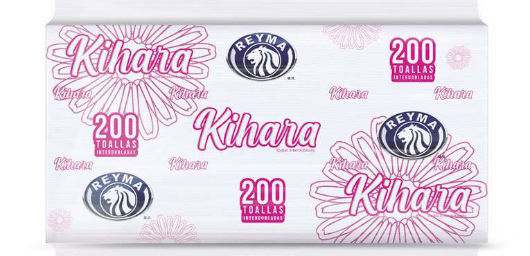 Kihara Interfolded Paper Towels 8.2 x 4.1 in, 200-Sheet Packs (12 Packs/Case)
