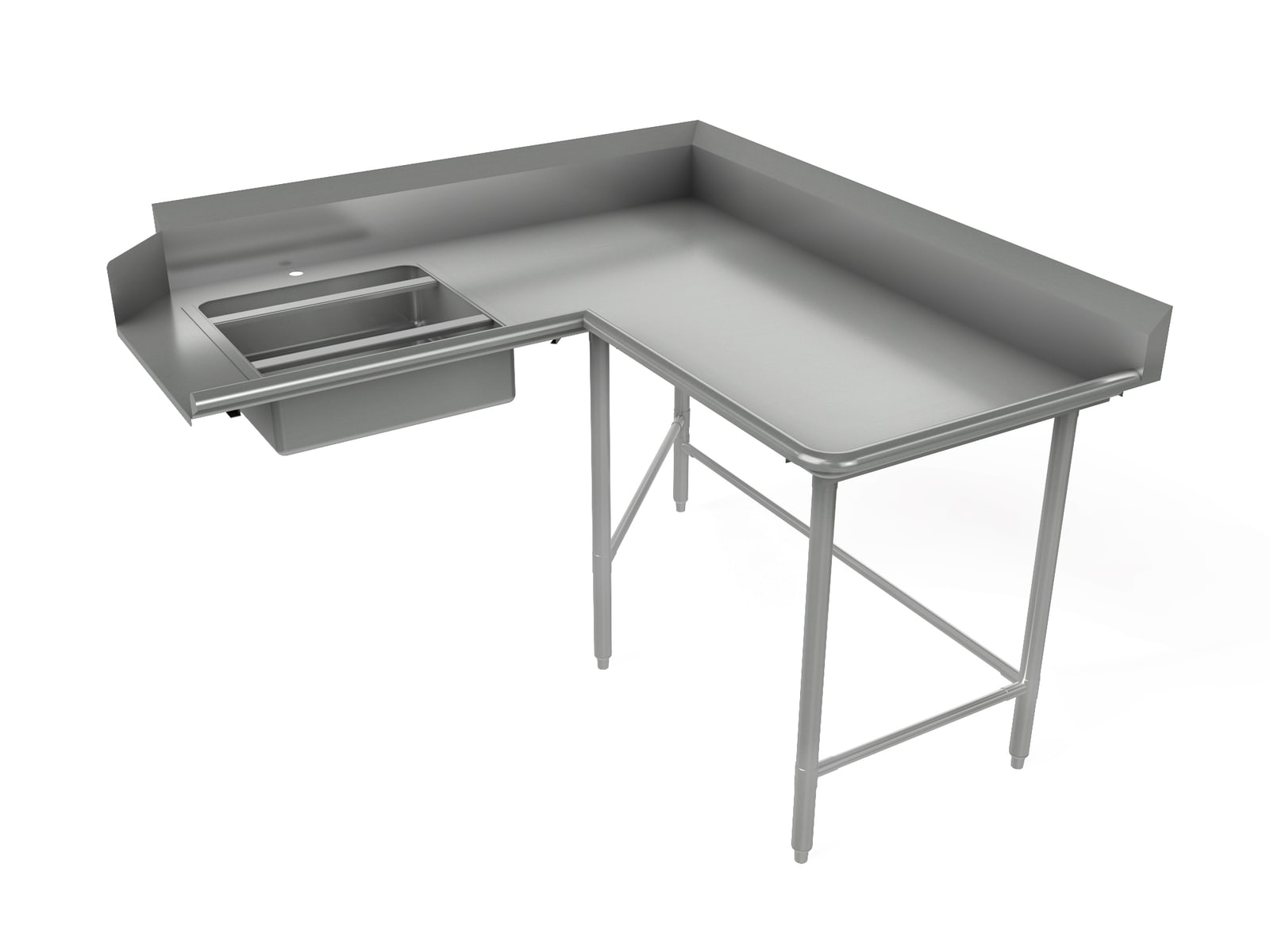 Soiled Dishtable, corner design - TA-CSDT84R