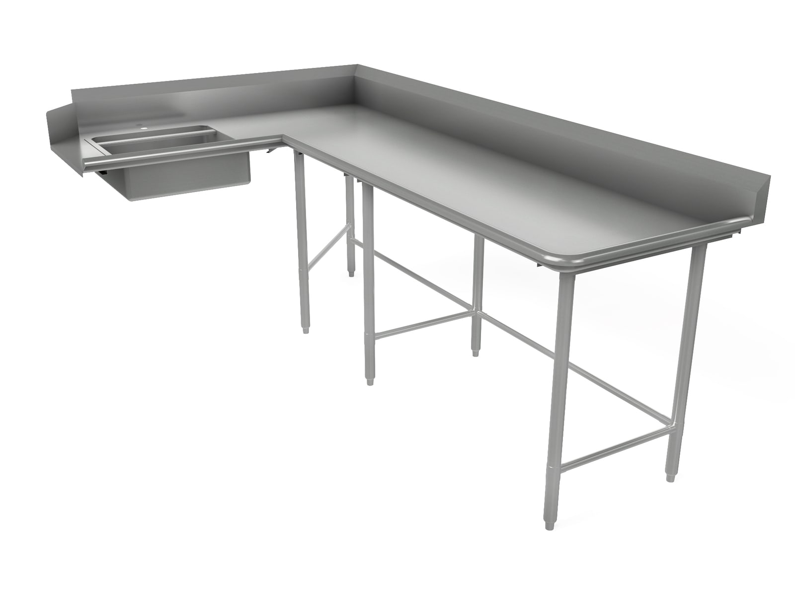 Soiled Dishtable, corner design - TA-CSDT96R